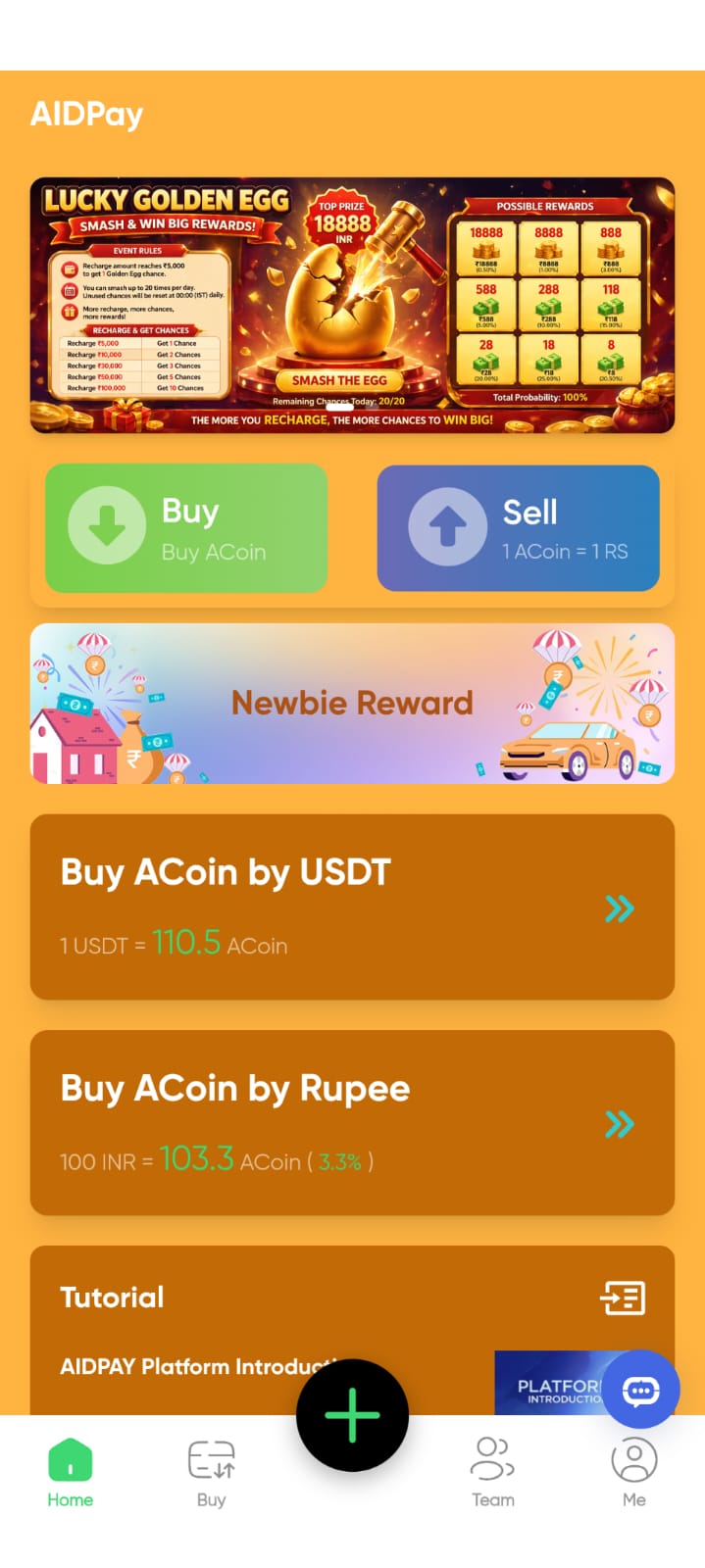 Aidpay App Screenshot